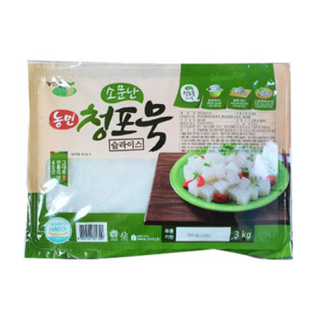 청포묵(농민식품,냉장,슬라이스,중국) 3KG