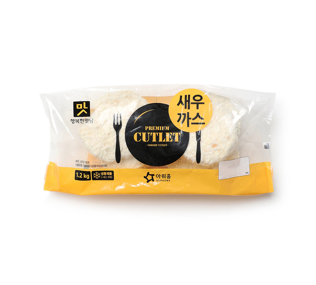 새우까스(행복한맛남)(아워홈,냉동) 1.2kg
