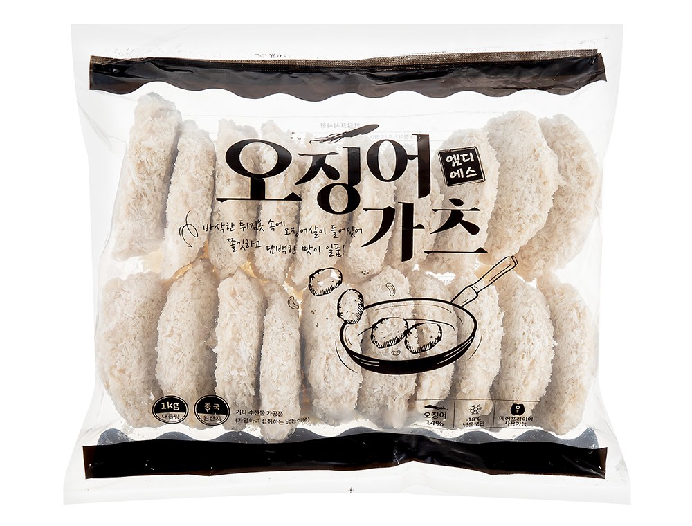 오징어까스(엠디에스,냉동,수입) 1kg