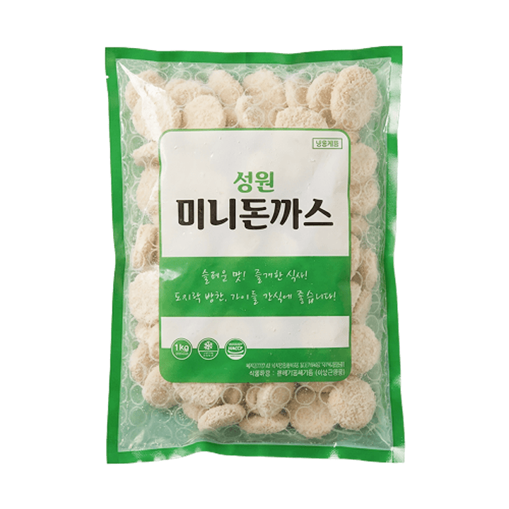 성원돈가스,돈육,계육:국산,성원냉동,1KG(100G*10EA)/PAC