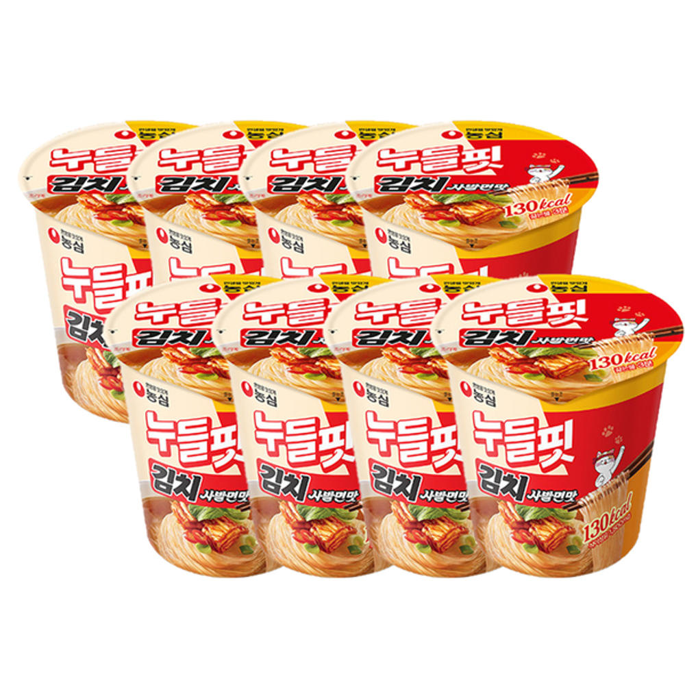 누들핏 김치사발면맛(8입)