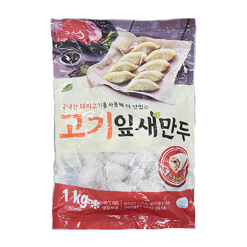 고기잎새만두,굿프랜즈,1KG(약36EA)/PAC