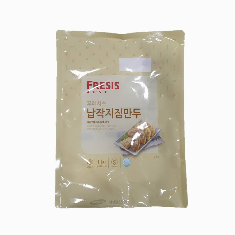 납작지짐만두(NEW),DC,후레시스,1KG(약50G*약18EA)/PAC