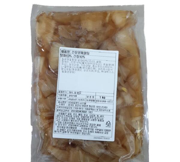 RTXA간장양파절임,양파:국산,이음,1KG/PAC,고형량65%