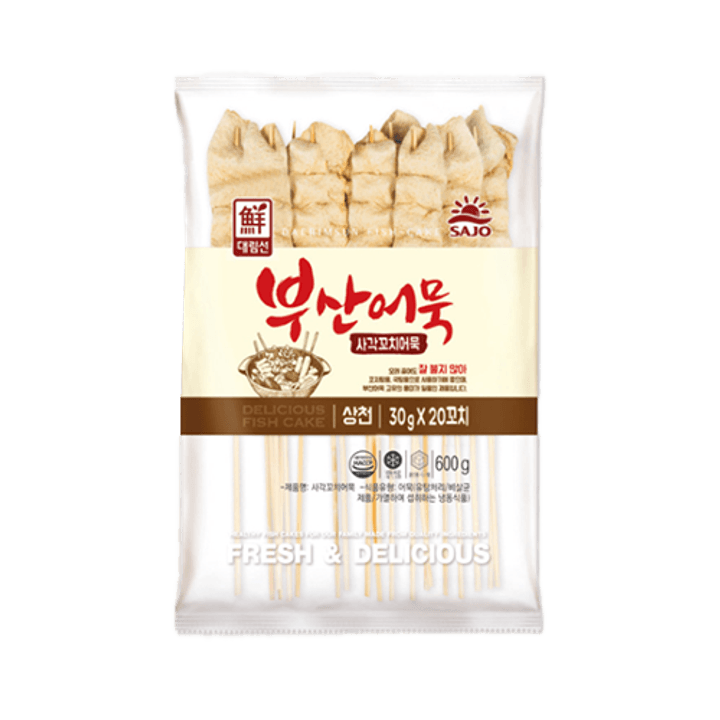 사각어묵꼬치어묵(사조대림,냉동) 600g