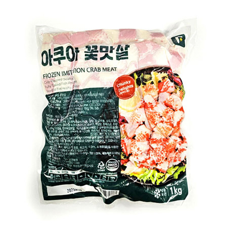 꽃맛살,명태연육:미국산,아쿠아링크,1KG/PAC