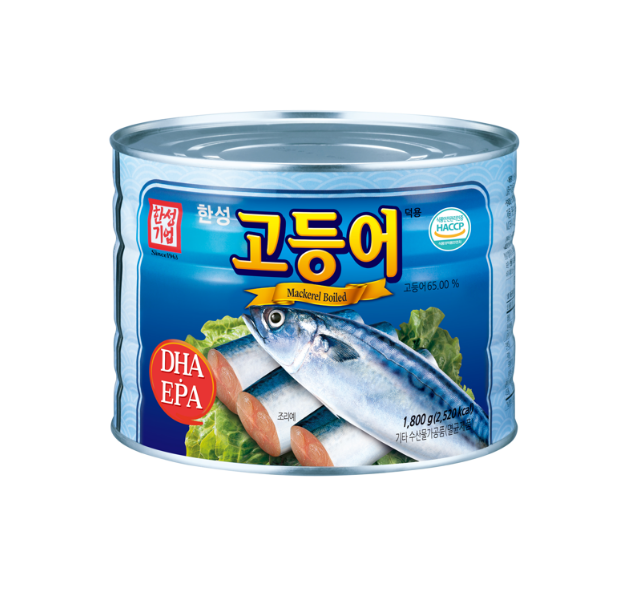 고등어캔,고등어:국산,한성,1.8KG/EA