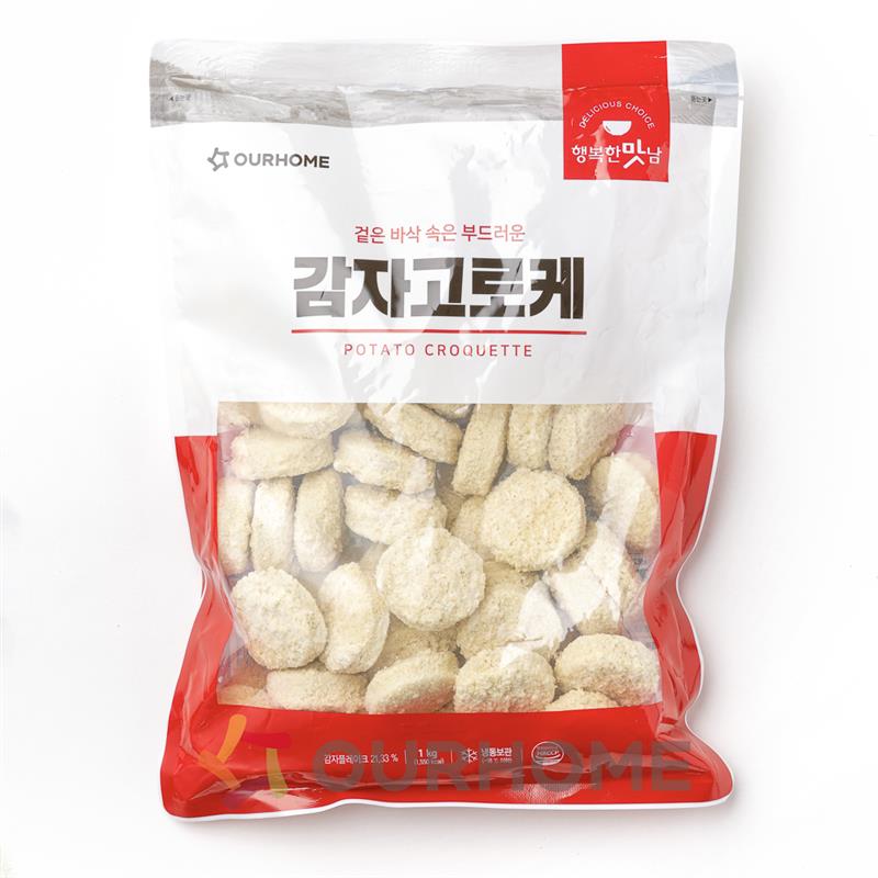 P1감자고로케 행복한맛남PK.(1kg/36~38ea)