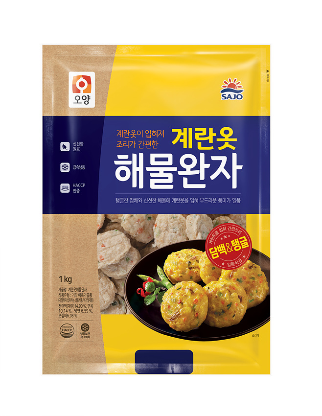 계란옷 해물완자 오양PK.(1kg) / (52±5ea)