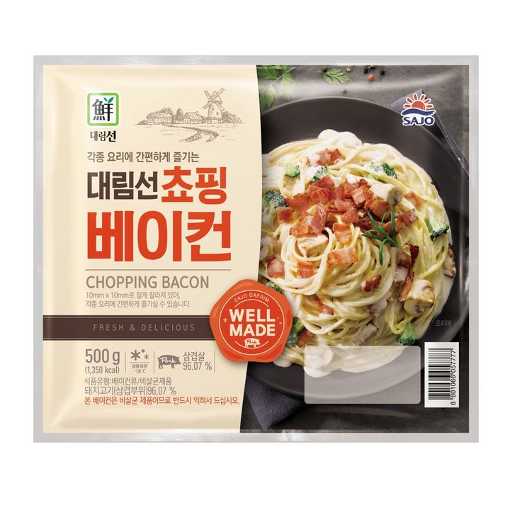 대림선쵸핑베이컨,돈삼겹:외국산,대림,500G/PAC