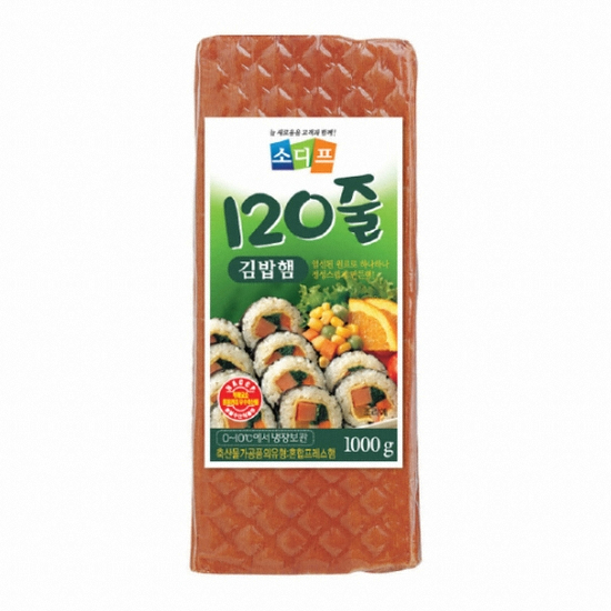 김밥햄,돈육:국산,소디프B&F,1KG/EA,120줄