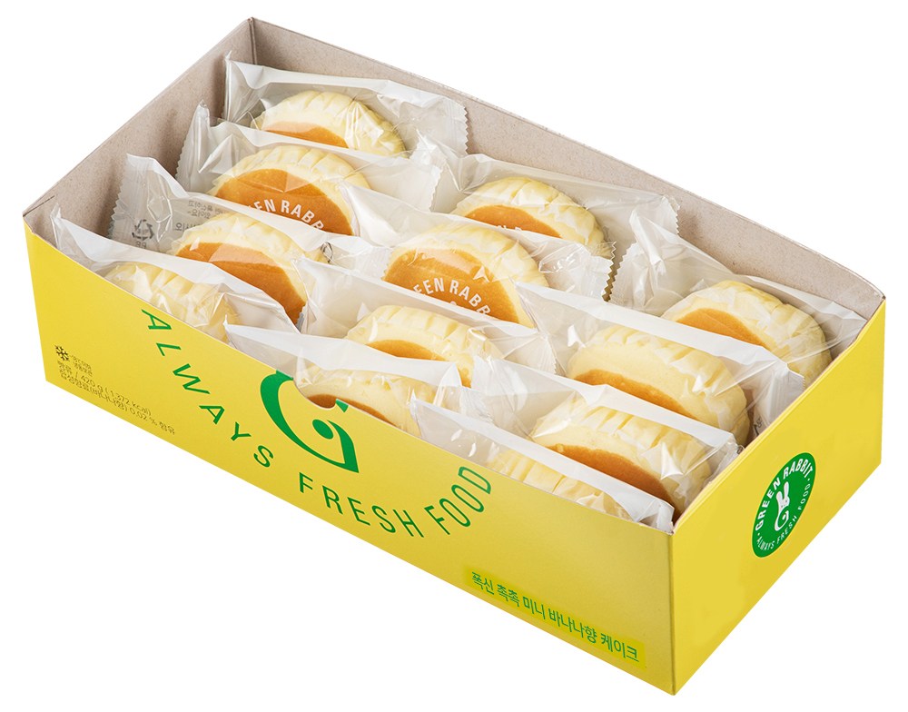 CJ푸르빌,미니바나나맛케이크,35G,냉동완제