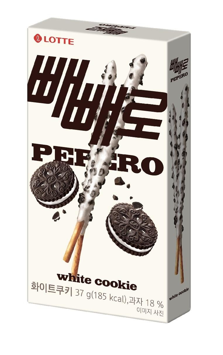 롯데) 빼빼로 화이트쿠키 37g,(1묶음 8개입)
