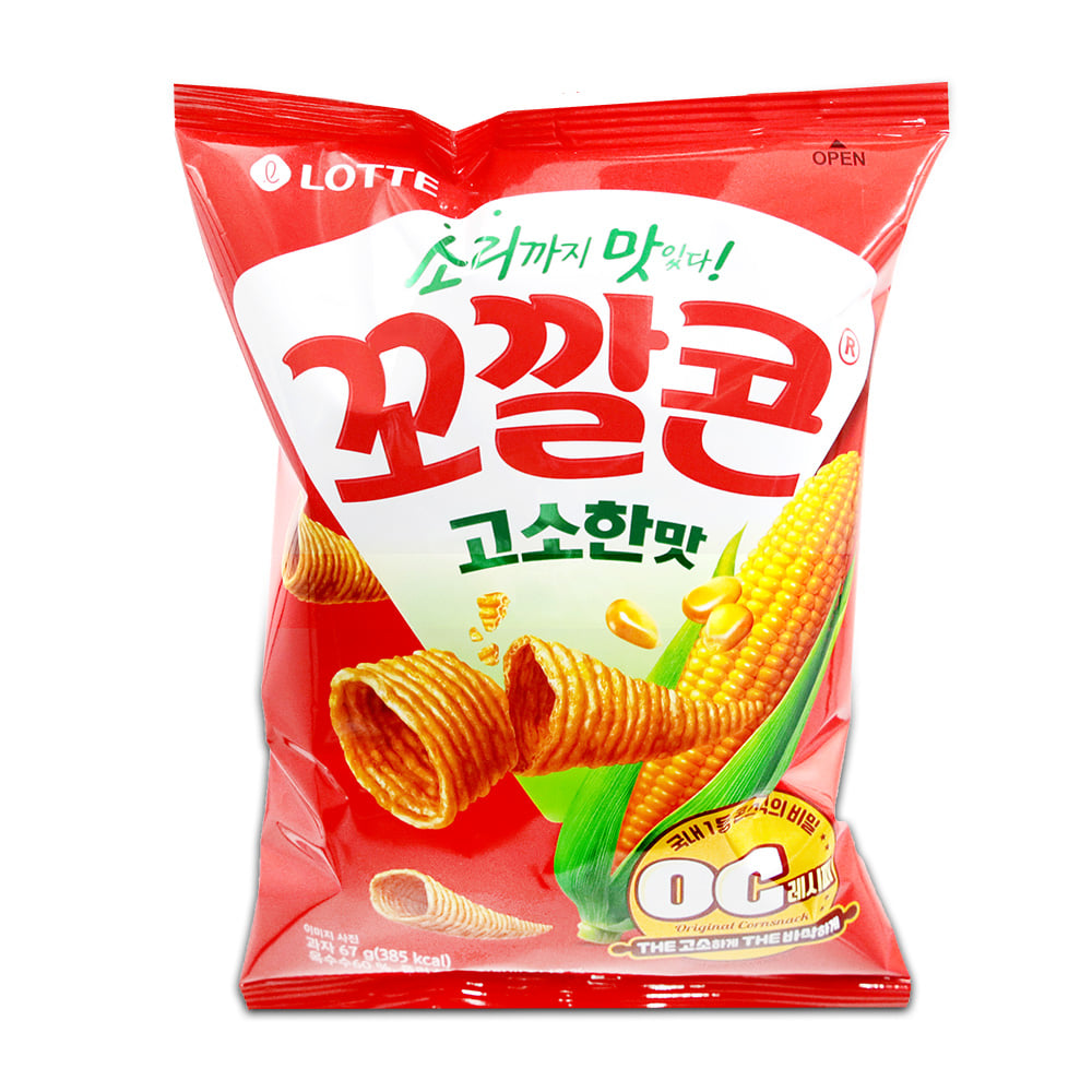 롯데) 꼬깔콘 고소한맛 67g,(1묶음 6개입)