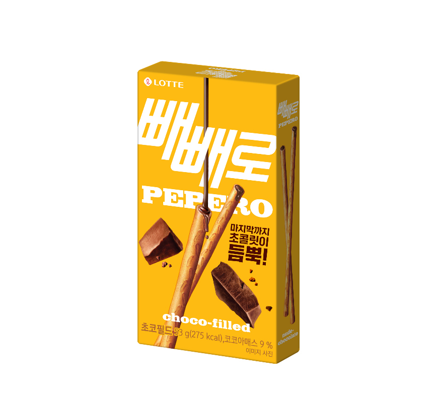 롯데) 빼빼로 초코필드 53G,,(1묶음 8개입)