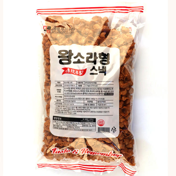 왕소라형스낵,에코푸드,1.1KG/PAC