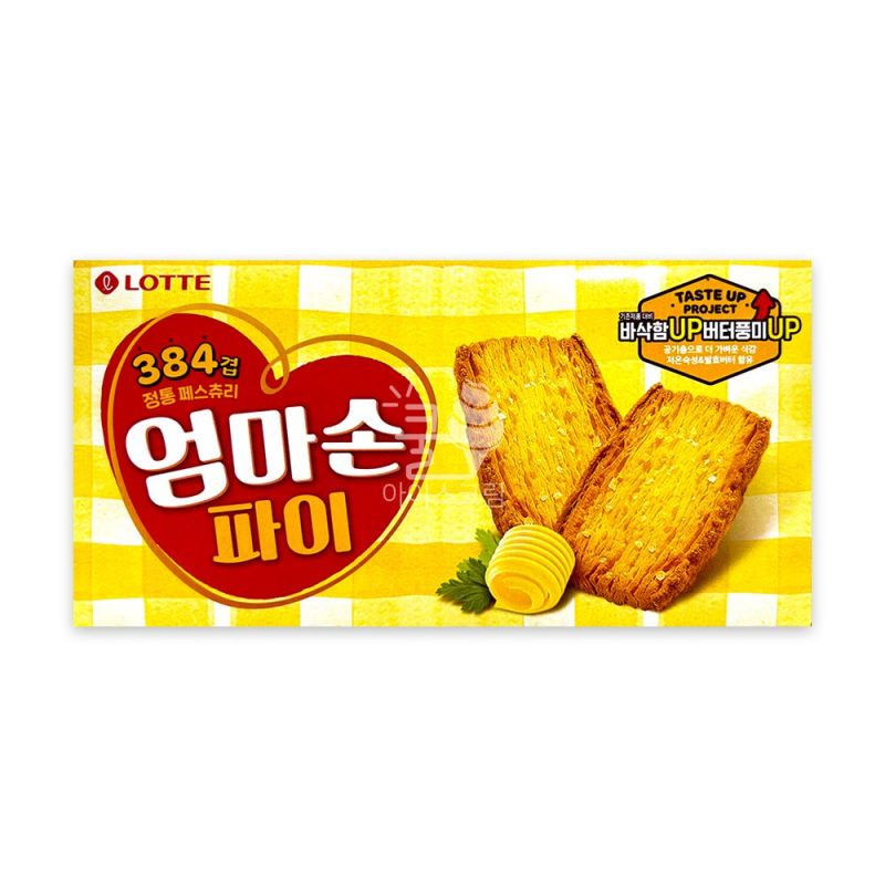 엄마손파이,밀:외국산,롯데제과,127G(12.7G*10입)/EA