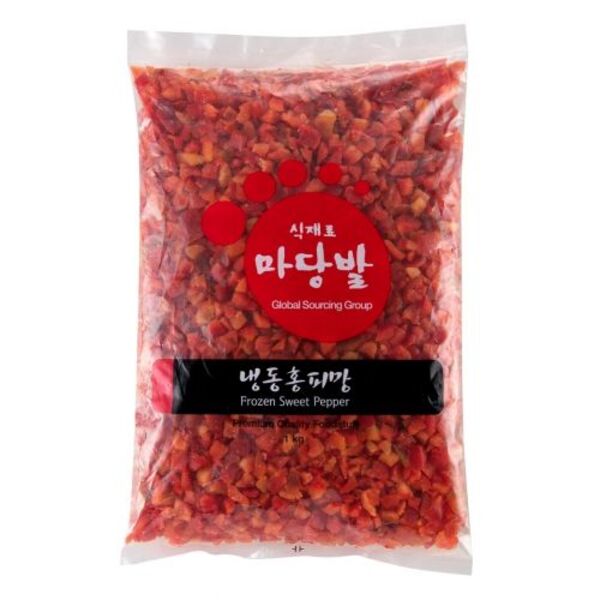 (C)홍피망(상품,냉동,깍둑썰기,중국) 1KG