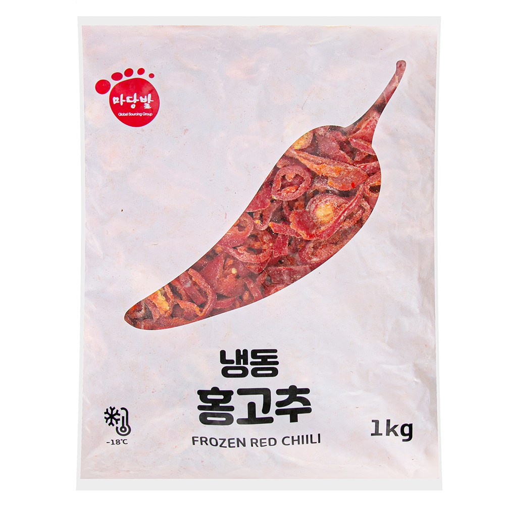 (C)홍고추(상품,냉동,중국) 1KG