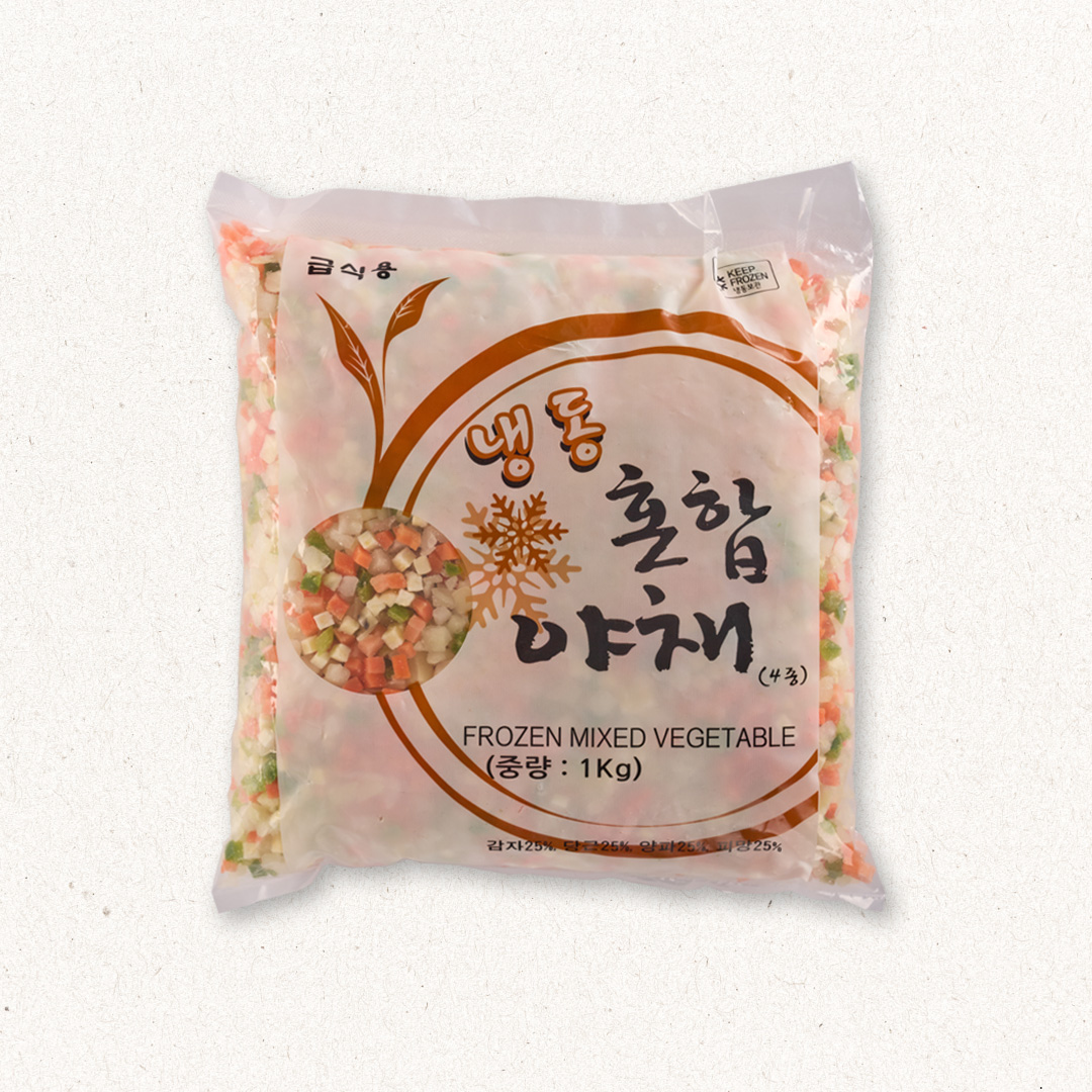 (C)혼합야채4종(상품,냉동,중국) 1KG
