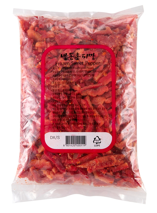 (C)홍피망(상품,냉동,슬라이스,중국) 1KG
