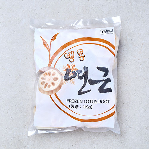 (C)연근(상품,냉동,슬라이스,중국) 1kg