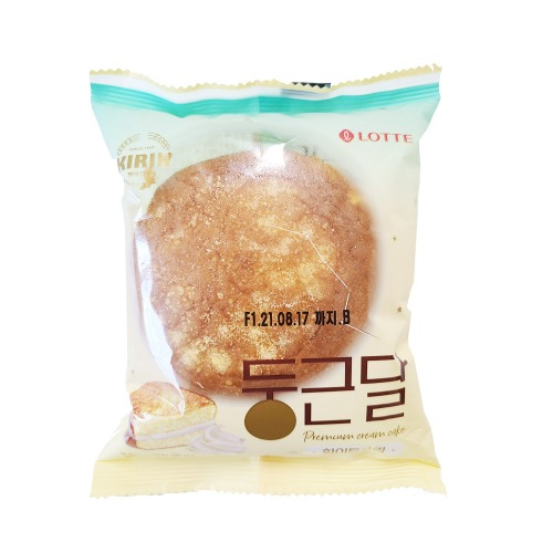 둥근달화이트크림빵,밀:외국산,기린,85G/EA,김해D-3