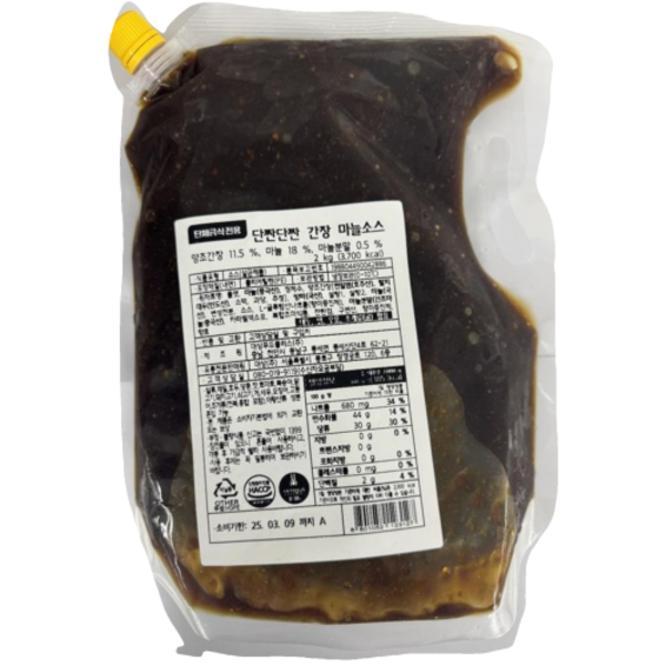 단짠단짠간장마늘소스,대상,2KG/EA