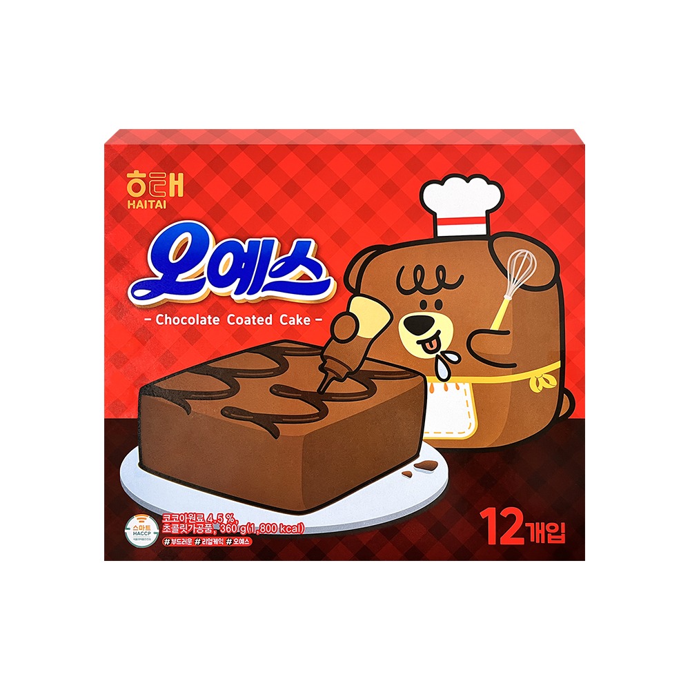 오예스,해태제과,360G(30G*12EA)/PAC