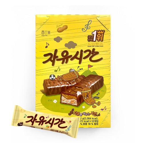 자유시간,해태제과,432G(36G*12EA)/PAC
