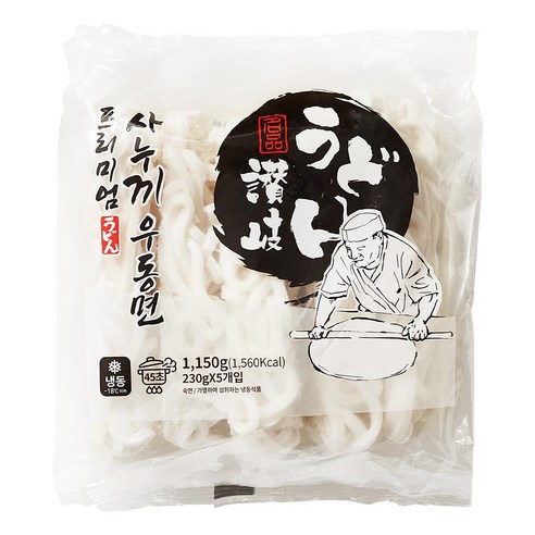 프리미엄사누끼우동면(천일식품,냉동),1.15kg(230g*5입)