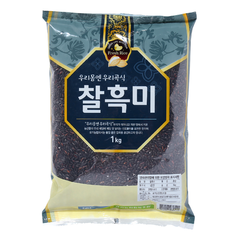 찰흑미,	국산,유가농협,4KG/PAC