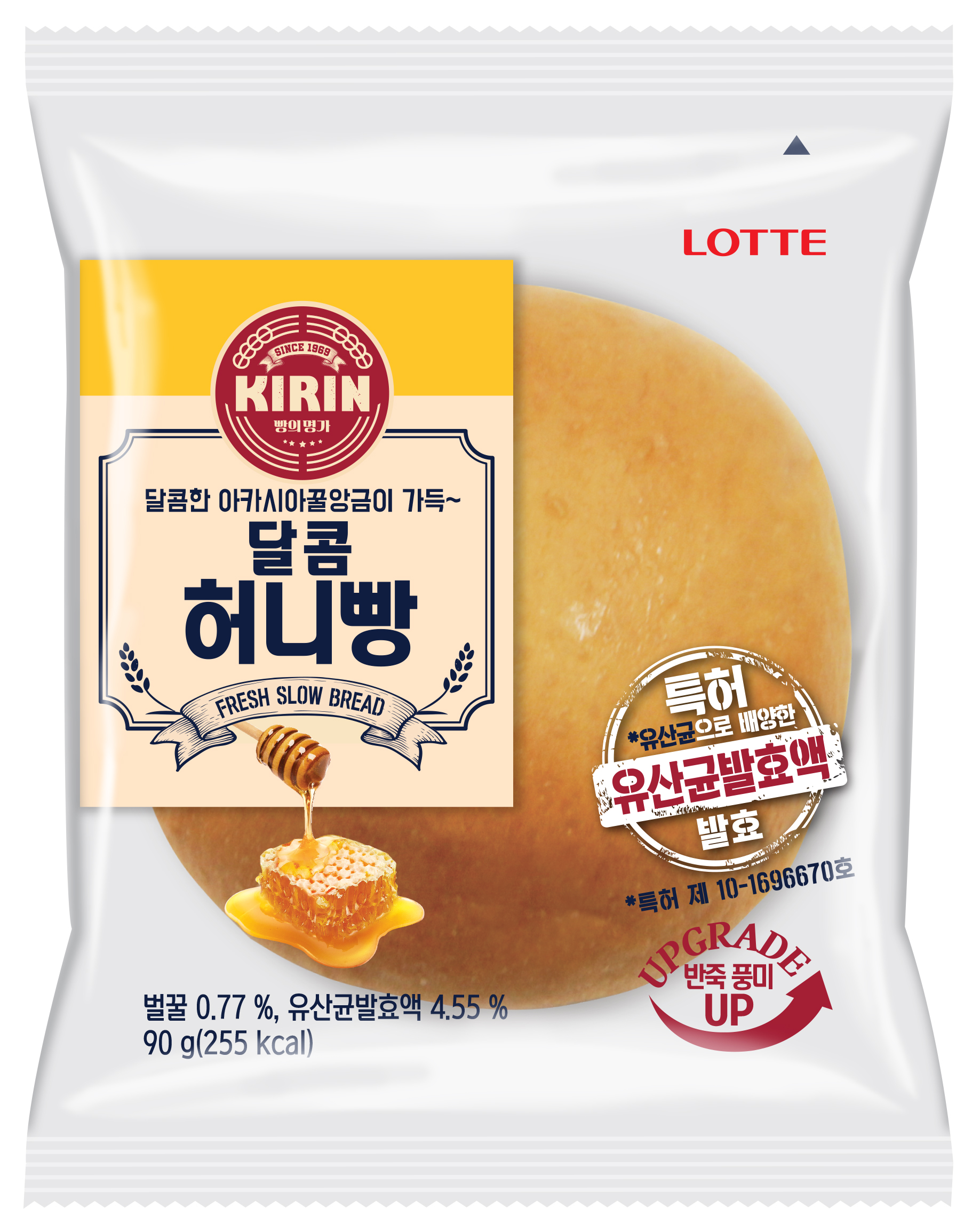 (간편식)달콤 허니빵(롯데제과,실온),90g(1EA)