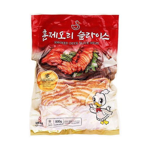 [마이셰프]훈제오리슬라이스(Yingyuan,냉동,중국),800g