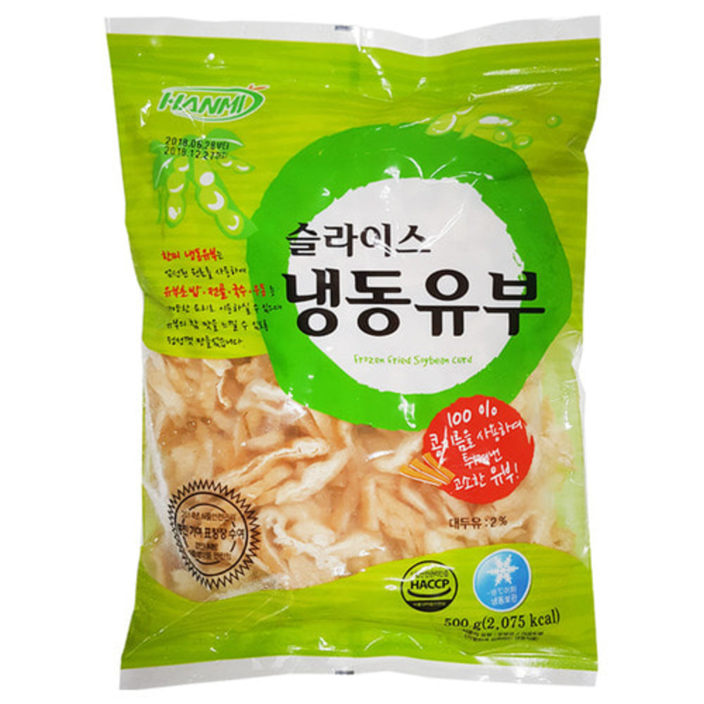 유부슬라이스(한미,냉동),500g
