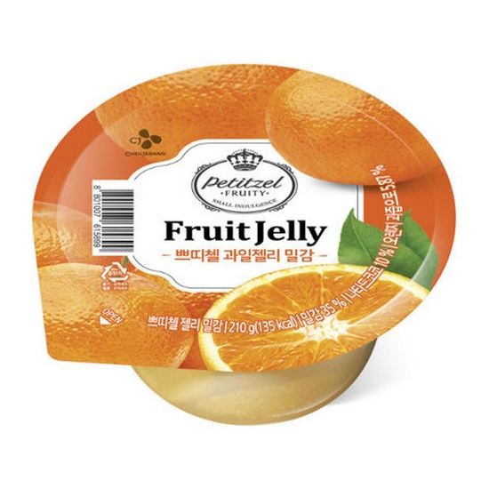 (간편식)쁘띠첼과일젤리밀감(CJ제일제당,냉장),90g(1EA)