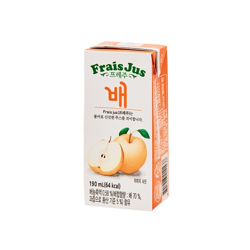 프레주(테트라팩),배, 일화,190ML/EA(24EA/BOX)