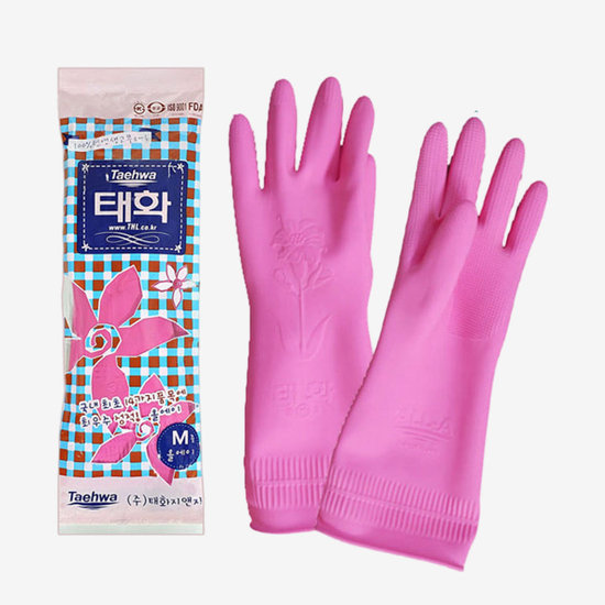직수입 고무장갑핑크M(100입)