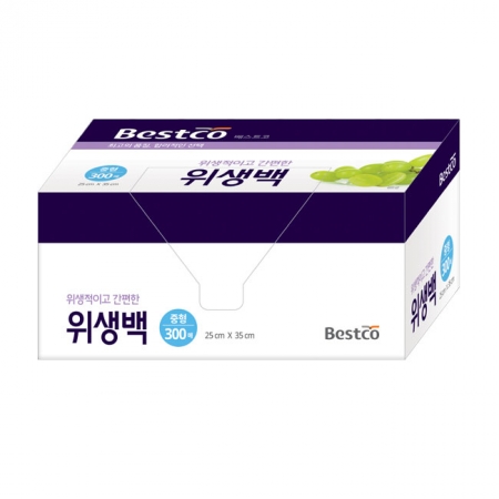 베스트코 위생백M-300매 1P(12입)
